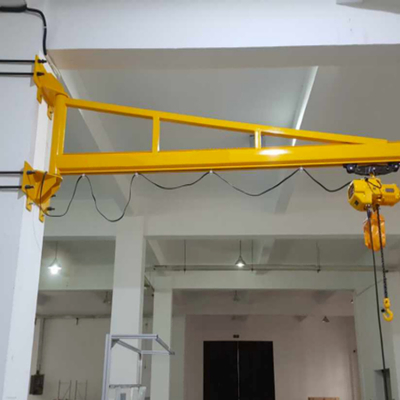 5 টন রিমোট কন্ট্রোল ওয়াল মাউন্ট করা জিব ক্রেন 20 মি/মিনিট স্পিড হোস্টিং