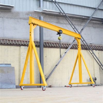 অ্যালুমিনিয়াম ছোট পোর্টেবল মোবাইল গ্যান্ট্রি একক গার্ডার বৈদ্যুতিক উত্তোলন 3T 5T