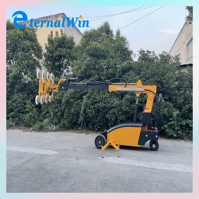 কাস্টমাইজড ৮০০ কেজি ভ্যাকুয়াম গ্লাস লিফটার ৩৬০ ডিগ্রি ঘূর্ণন ৫ মি সর্বোচ্চ উত্তোলন উচ্চতা