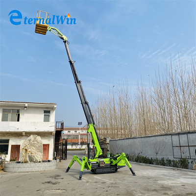 এসি বিদ্যুৎ 12m 240kg ক্রলার স্পাইডার ম্যান লিফট ডিজেল ইঞ্জিন দ্বারা চালিত