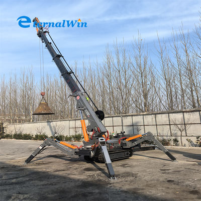 8.6m সর্বোচ্চ কার্যকরী ব্যাসার্ধ ডিজেল ৫ টন স্পাইডার ক্রেন ভারী নির্মাণ প্রকল্পের জন্য