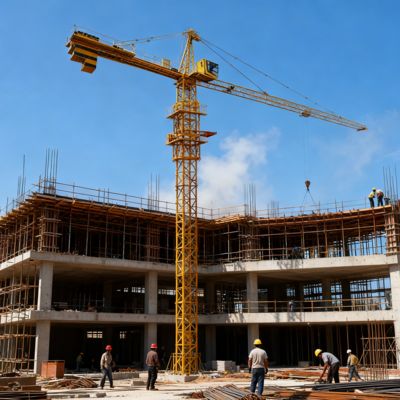 ক্লাইম্বিং ০.৫ মিমি লিফট ক্রেন মেশিন ১০ টন লোডিং ক্যাপাসিটি এবং ৮০ মিমি লিফটিং স্পিড ইন্ডাস্ট্রিয়াল ভারী দায়িত্ব নির্মাণ সরঞ্জাম