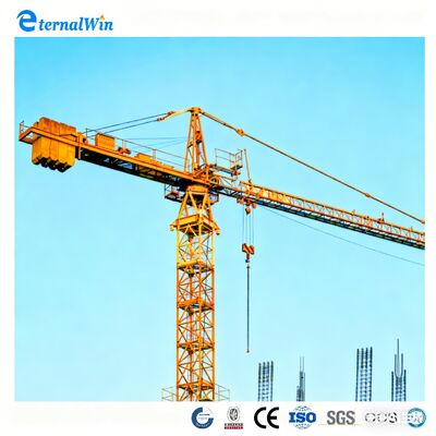 50m-80m জিব দৈর্ঘ্য টাওয়ার ক্রেন ISO&CE অনুমোদিত বিল্ডিং লিফটিং মেশিনারি